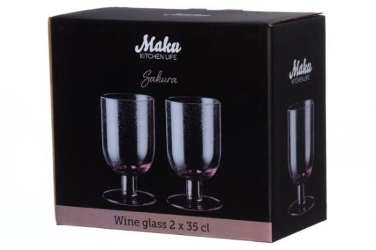 Prekės „Taurės vynui 350ml 2 vnt. sakura Maku“ paveikslėlis