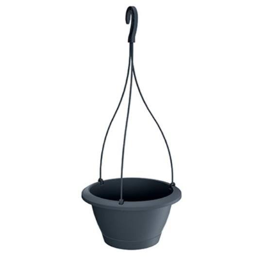 Prekės „Vazonas pakabinamas 24cm antracitas DREW240 Prosperplast“ paveikslėlis