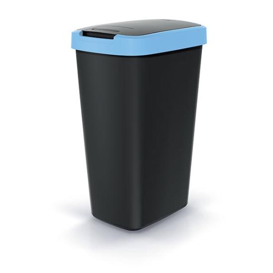 Prekės „Dėžė šiukšlių 45l šv.mėlyna/juoda Compacta Q Keden“ paveikslėlis