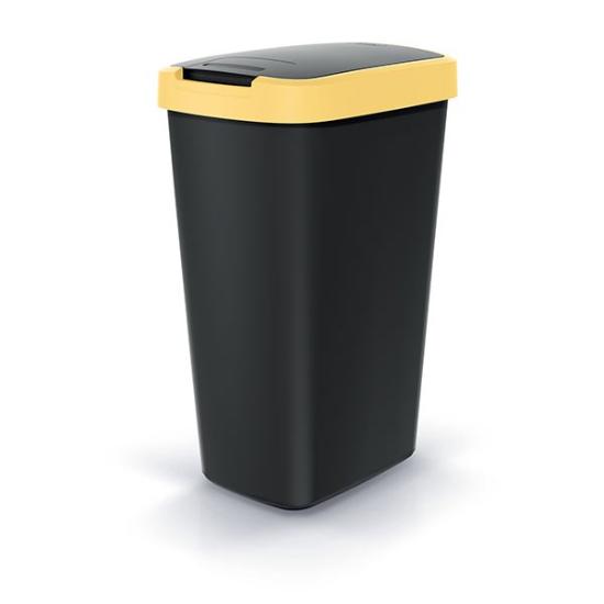 Prekės „Dėžė šiukšlių 45l geltona/juoda Compacta Q Keden“ paveikslėlis