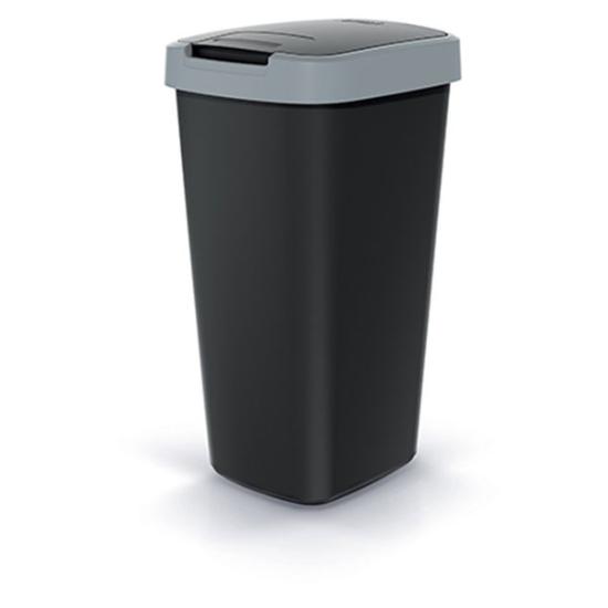 Prekės „Dėžė šiukšlių 25l pilka/juoda Compacta Q Keden“ paveikslėlis