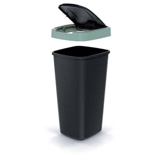 Prekės „Dėžė šiukšlių 25l žalia/juoda Compacta Q Keden“ paveikslėlis