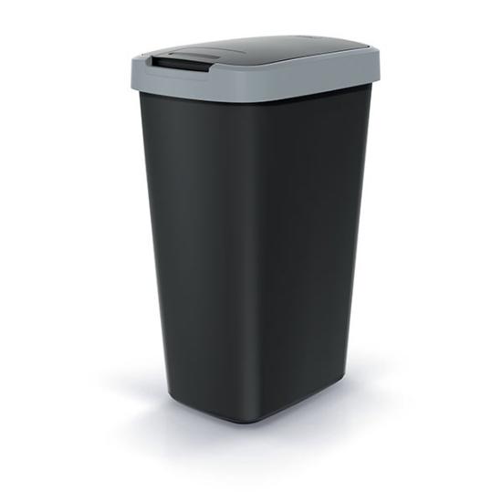Prekės „Dėžė šiukšlių 45l pilka/juoda Compacta Q Keden“ paveikslėlis