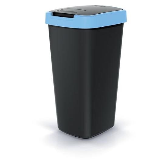 Prekės „Dėžė šiukšlių 25l šv.mėlyna/juoda Compacta Q Keden“ paveikslėlis