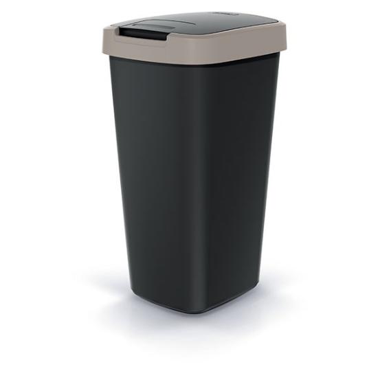 Prekės „Dėžė šiukšlių 25l šv.ruda/juoda Compacta Q Keden“ paveikslėlis