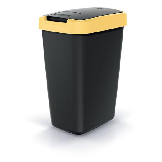 Prekės „Dėžė šiukšlių 12l geltona/juoda Compacta Q Keden“ paveikslėlis