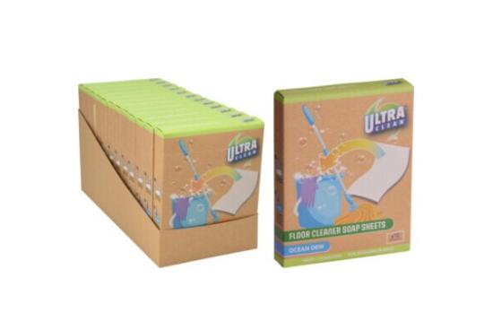 Prekės „Servetėlės muilo grindų valymui 12vnt Ultra Clean“ paveikslėlis
