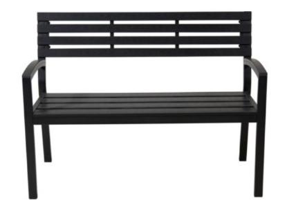 Prekės „Suoliukas sodo 115x55x85cm juoda sp.“ paveikslėlis