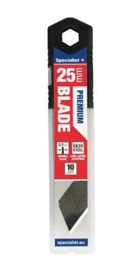 Prekės „Geležtės laužomos 25mm 10vnt SK2H Specialist+“ paveikslėlis