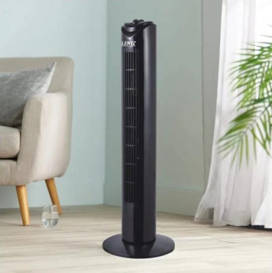 Prekės „Ventiliatorius bokštinis 45W 81cm juodas Lentz“ paveikslėlis