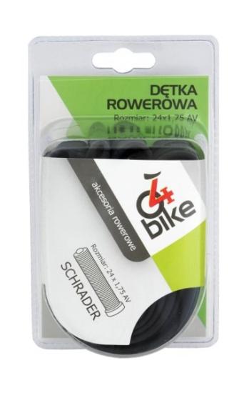 Prekės „Kamera dviračio padangai 24"x1,75 AV 4Bike“ paveikslėlis