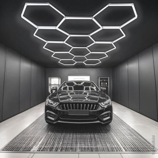 Prekės „Šviestuvas LED 456W 120lm/W korys 14Hex Optonica“ paveikslėlis