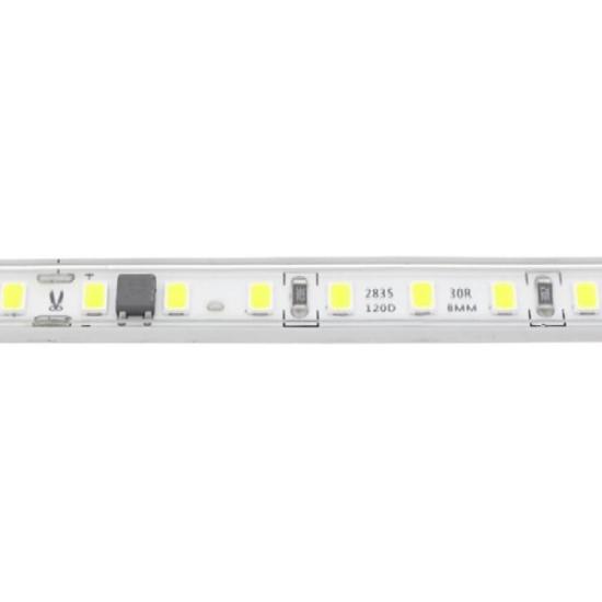 Prekės „Juosta LED 220V 120SMD/m 9W/m 3000K Optonica“ paveikslėlis