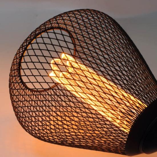 Prekės „Lempa LED 2,5W E27 ažūrinis gaubtas, juodas 1800K Optonica“ paveikslėlis