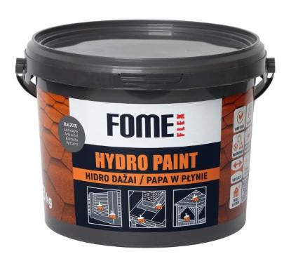 Prekės „Hidroizoliaciniai dažai Fome Flex Hydro Paint, RAL 7016 antracitas , 6 kg“ paveikslėlis