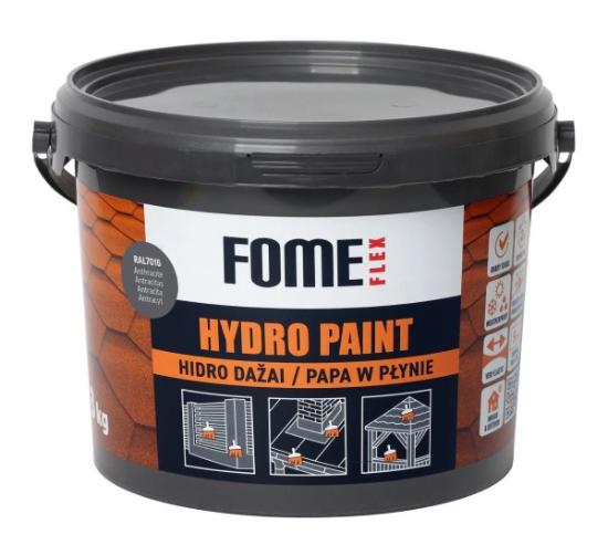 Prekės „Hidroizoliaciniai dažai Fome Flex Hydro Paint, RAL 7016 antracitas , 6 kg“ paveikslėlis