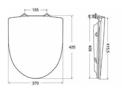 Prekės „Dangtis klozeto Ifö Spira su Soft Close funkcija, pagamintas iš Duroplasto medžiagos“ paveikslėlis