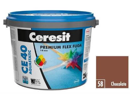 Prekės „CERESIT CE 40-58, 2 kg, CHOCOLATE, t. rudas glaistas 0-8mm“ paveikslėlis