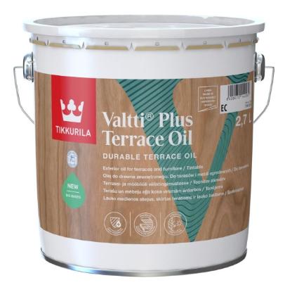 Prekės „Impregnantas Tikkurila Valtti PlusTerrace Oil bespalvis EC 2,7 l“ paveikslėlis
