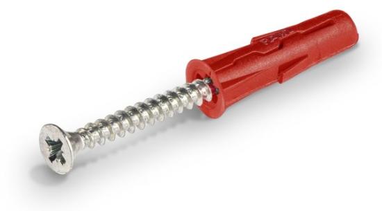 Prekės „Kaištis su medsraigčiu 6x28 mm 10 vnt Uno Rawlplug“ paveikslėlis