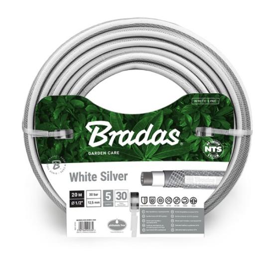 Prekės „Žarna laistymo 20m ½" White Silver Bradas“ paveikslėlis