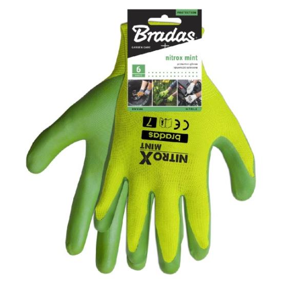 Prekės „Pirštinės dengtos nitrilu Nitrox Mint 7 Bradas“ paveikslėlis