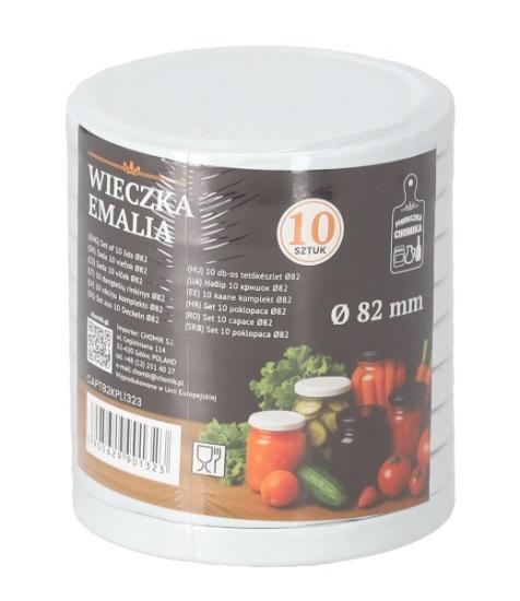 Prekės „Dangteliai užsukami balti ø82 10“ paveikslėlis