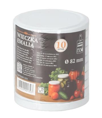 Prekės „Dangteliai užsukami balti ø82 10“ paveikslėlis
