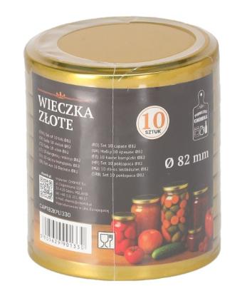 Prekės „Dangteliai užsukami geltoni ø82 10“ paveikslėlis