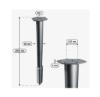 Prekės „Polius įsukamas 68x1000x2 mm HEX-120mm M12 HDG“ paveikslėlis