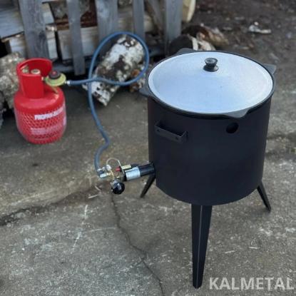 Prekės „Dujinė kazano krosnelė 12L Kalmetal  3 mm KAZDUJ12“ paveikslėlis