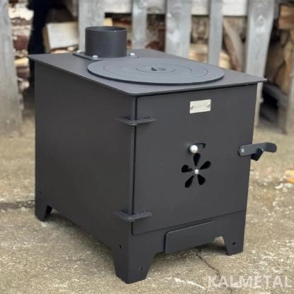 Prekės „Krosnelė Buržuika 6kW su rinkėmis Kalmetal BUR6RST“ paveikslėlis
