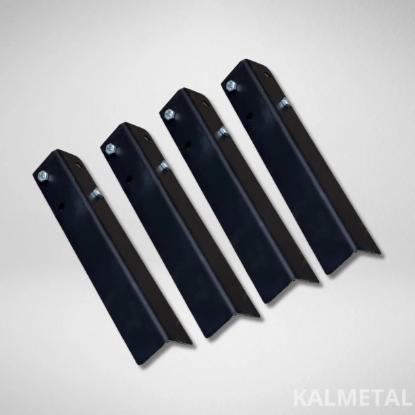 Prekės „Praaukštintos kojelės buržuikai – krosnelei 4 vnt. komplektas KALMETAL“ paveikslėlis