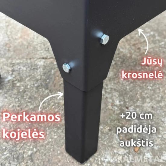 Prekės „Krosnelė plieninė 8kW su šamotu ir rinkėmis Buržuika KALMETAL“ paveikslėlis