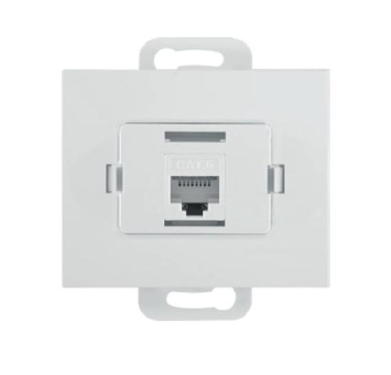 Prekės „Lizdas kompiuterinis 1v RJ45 baltas Onyx Abex“ paveikslėlis