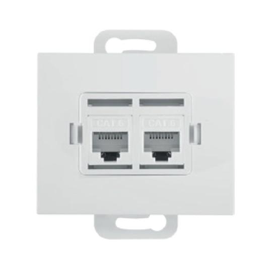 Prekės „Lizdas kompiuterinis 2v RJ45 antracitas Onyx Abex“ paveikslėlis