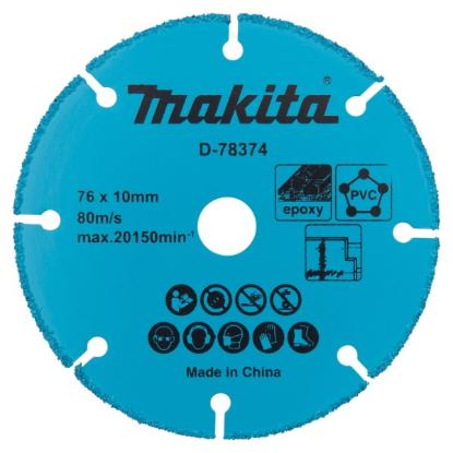 Prekės „Diskas karbidinis 76x10 mm D-78374 Makita“ paveikslėlis