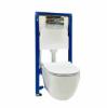 Prekės „Komplektas potinkinis Geberit Duofix,  Delta20 klavavišas chromo spalvos + WC ZEN, dangtis soft/close SLIM“ paveikslėlis
