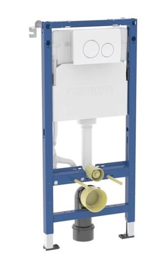 Prekės „Komplektas potinkinis Geberit Duofix,  Delta20 klavavišas chromo spalvos + WC ZEN, dangtis soft/close SLIM“ paveikslėlis
