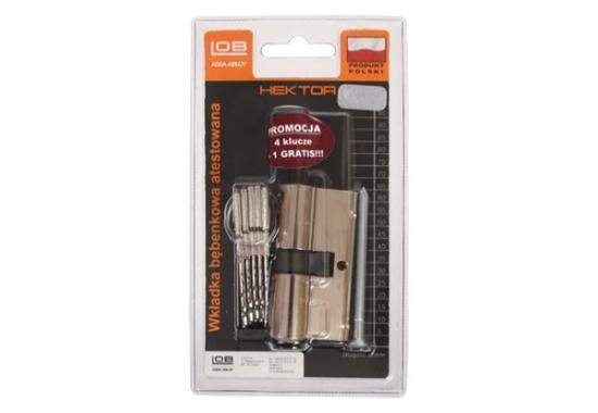 Prekės „Cilindras spynai 40x45 mm 5 raktai chromo WP100-23 Hektor Lob“ paveikslėlis