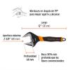 Prekės „Raktas reguliuojamas 300 mm 0-60 mm PET-12XA Truper“ paveikslėlis
