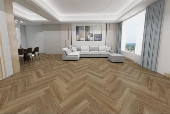Prekės „Danga grindų SPC SENTAI ezLife+ Herringbone Oak Granada 635x127x6,5mm (0,55) 5GI“ paveikslėlis