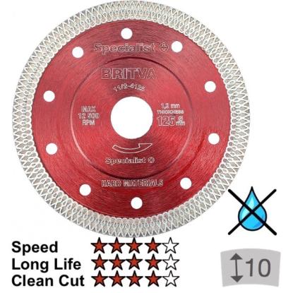 Prekės „SPECIALIST+ deim. diskas BRITVA, 125x1.2x22 mm“ paveikslėlis