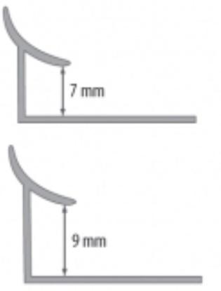 Prekės „Kantelis plytelių apdailai(vidinis)L/W/7MM/2.5M KARAMELINE-107“ paveikslėlis