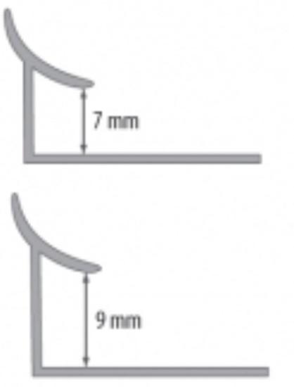 Prekės „Kantelis plytelių apdailai(vidinis)L/W/7MM/2.5M KARAMELINE-107“ paveikslėlis
