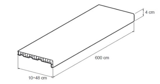 Prekės „Palangė PVC 150*1600(+-0,2%)“ paveikslėlis