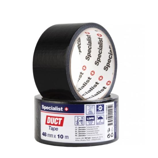 Prekės „Univ. lipni juosta 48 mm x 10 m, juoda“ paveikslėlis