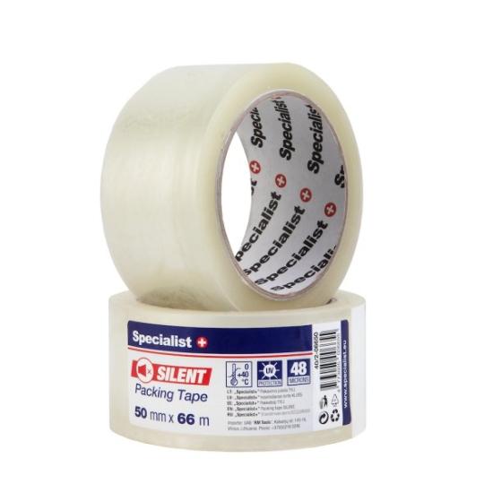 Prekės „SPECIALIST+ skaidri lipni juosta, 50 mm x 66 m“ paveikslėlis