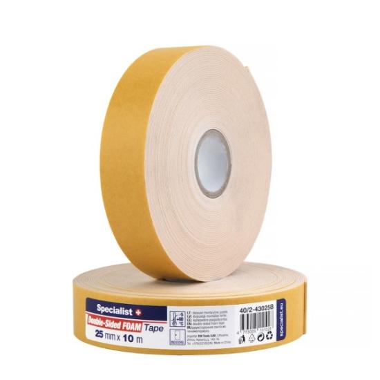 Prekės „Dvip. mont. juosta 25 mm x 10 m, balta“ paveikslėlis