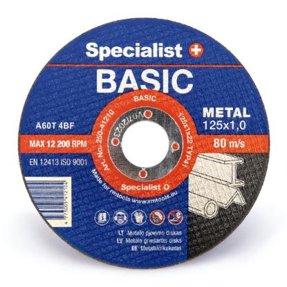 Prekės „Met.pj. diskas BASIC 125x1x22 mm“ paveikslėlis